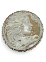 Spilla Mandile 1922 Donna Cammei  in Argento Conchiglia 2MSPCM184